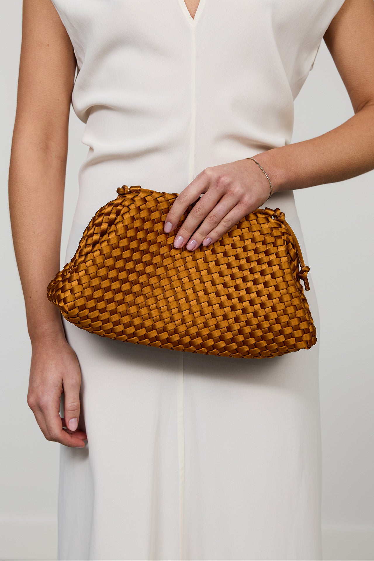 Marrea Pouch Affogato Satin