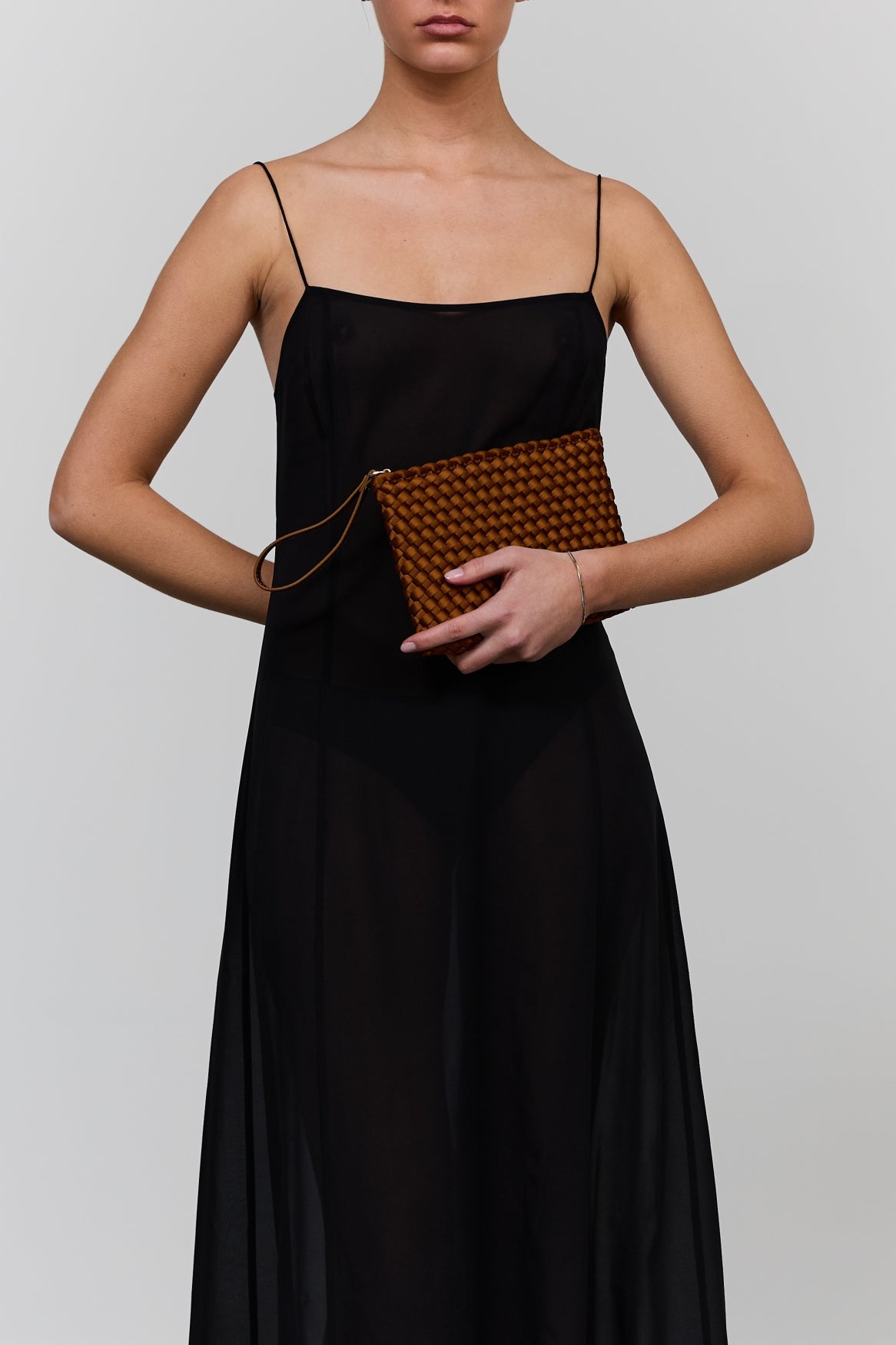 Marrea Clutch Affogato Satin