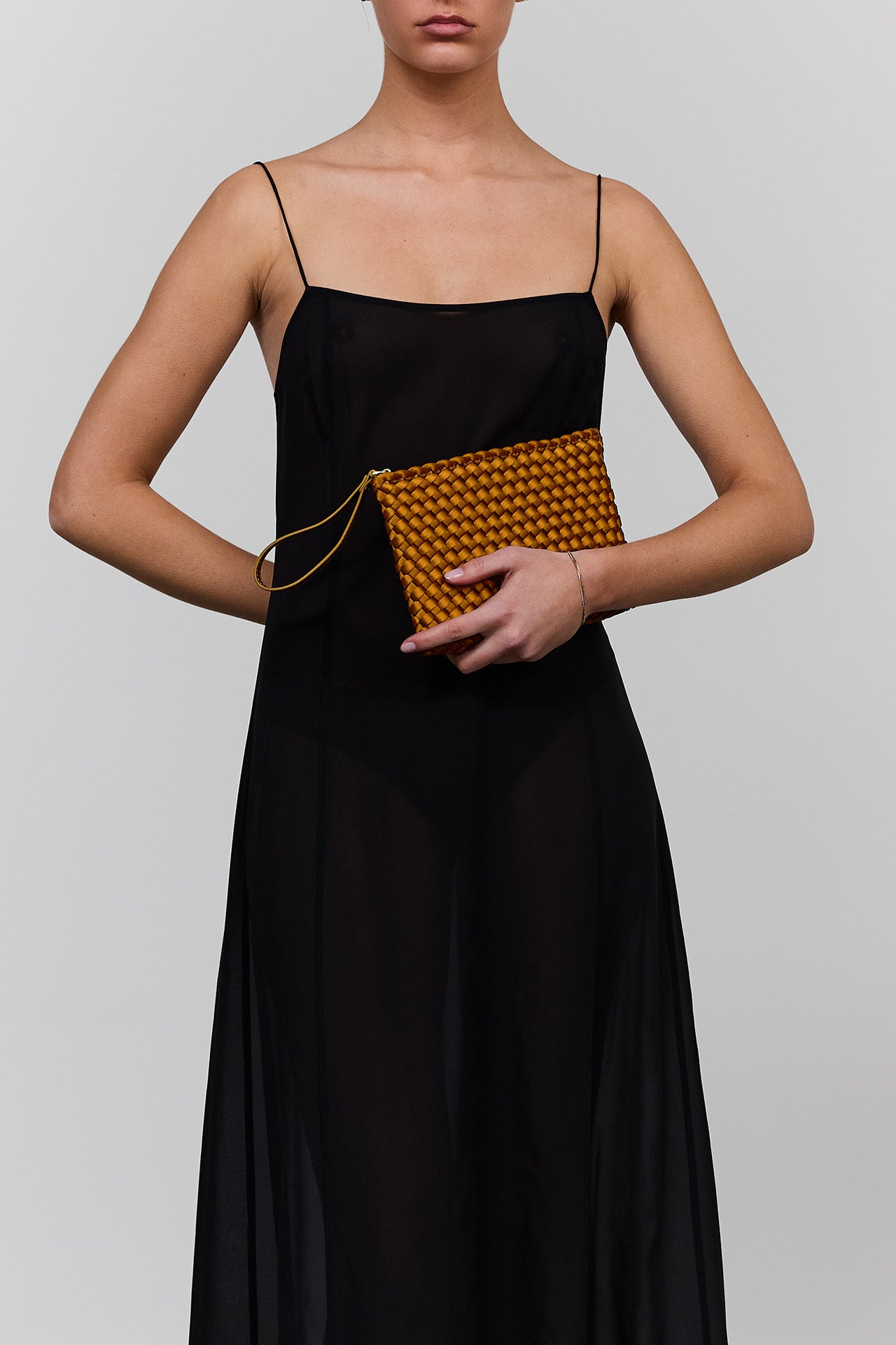 Marrea Clutch Affogato Satin