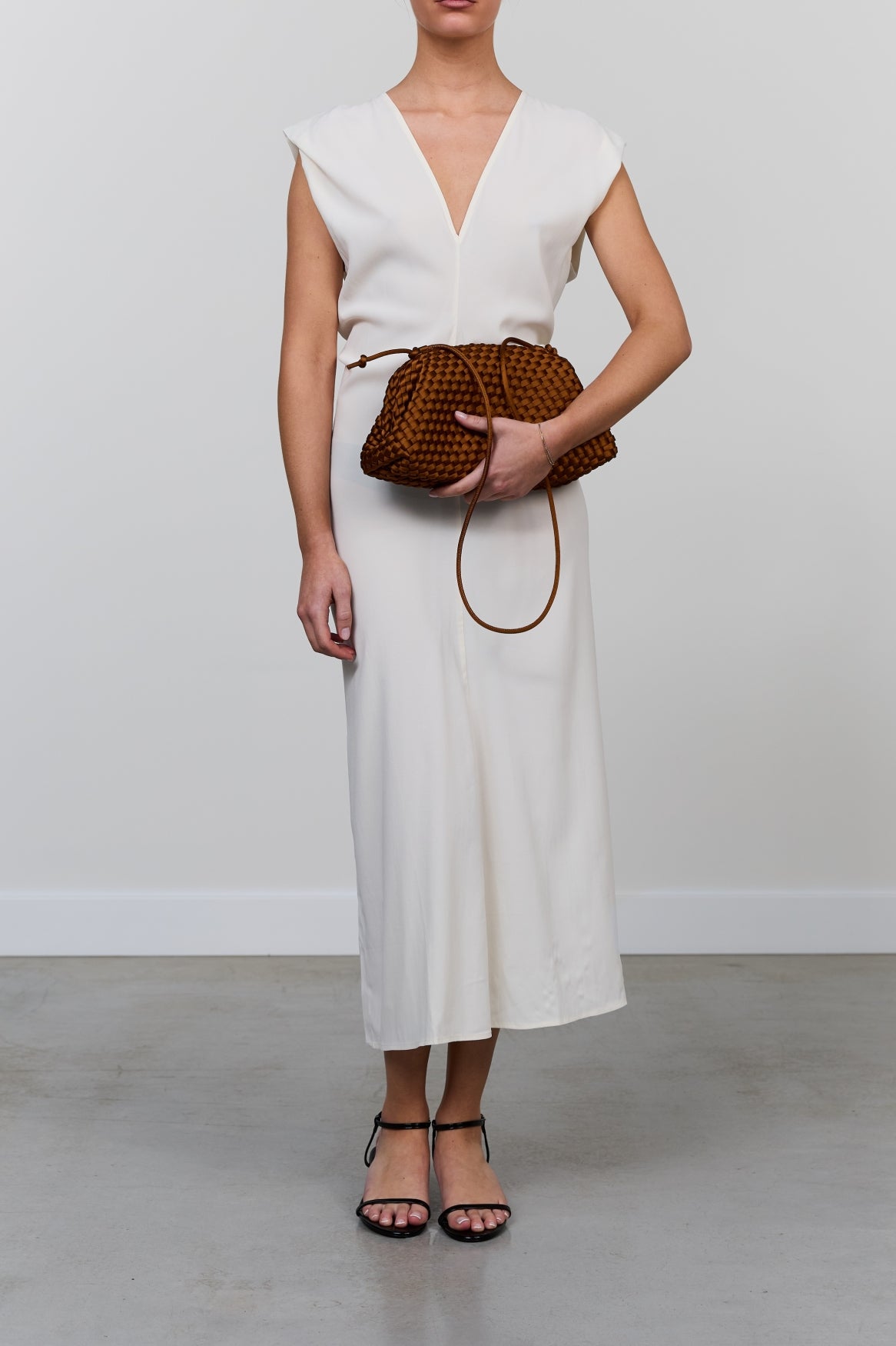 Marrea Pouch Affogato Satin