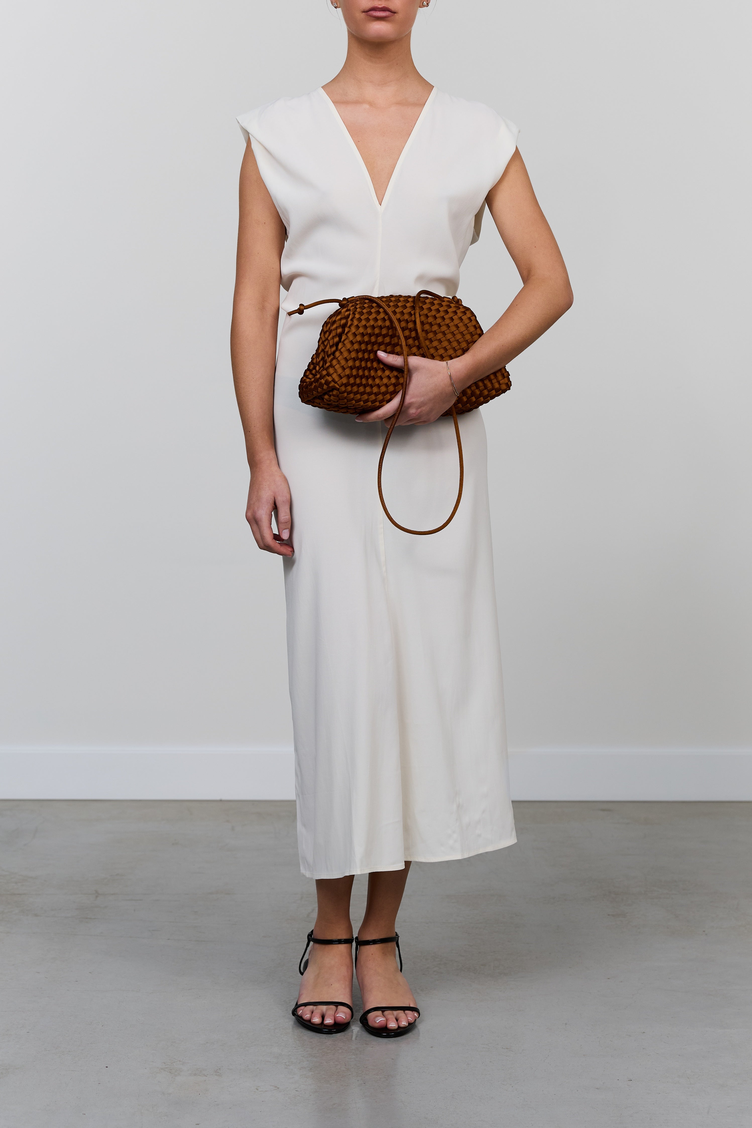 Marrea Pouch Affogato Satin