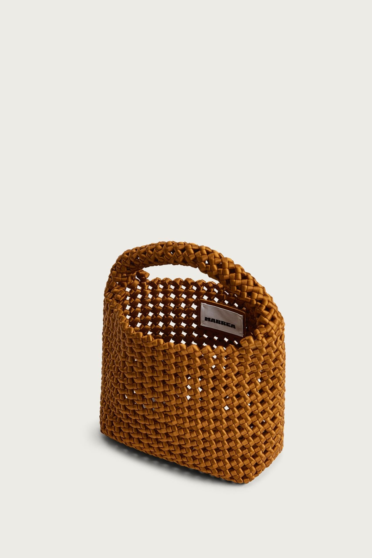 Marrea Basket Open Weave Affogato Satin
