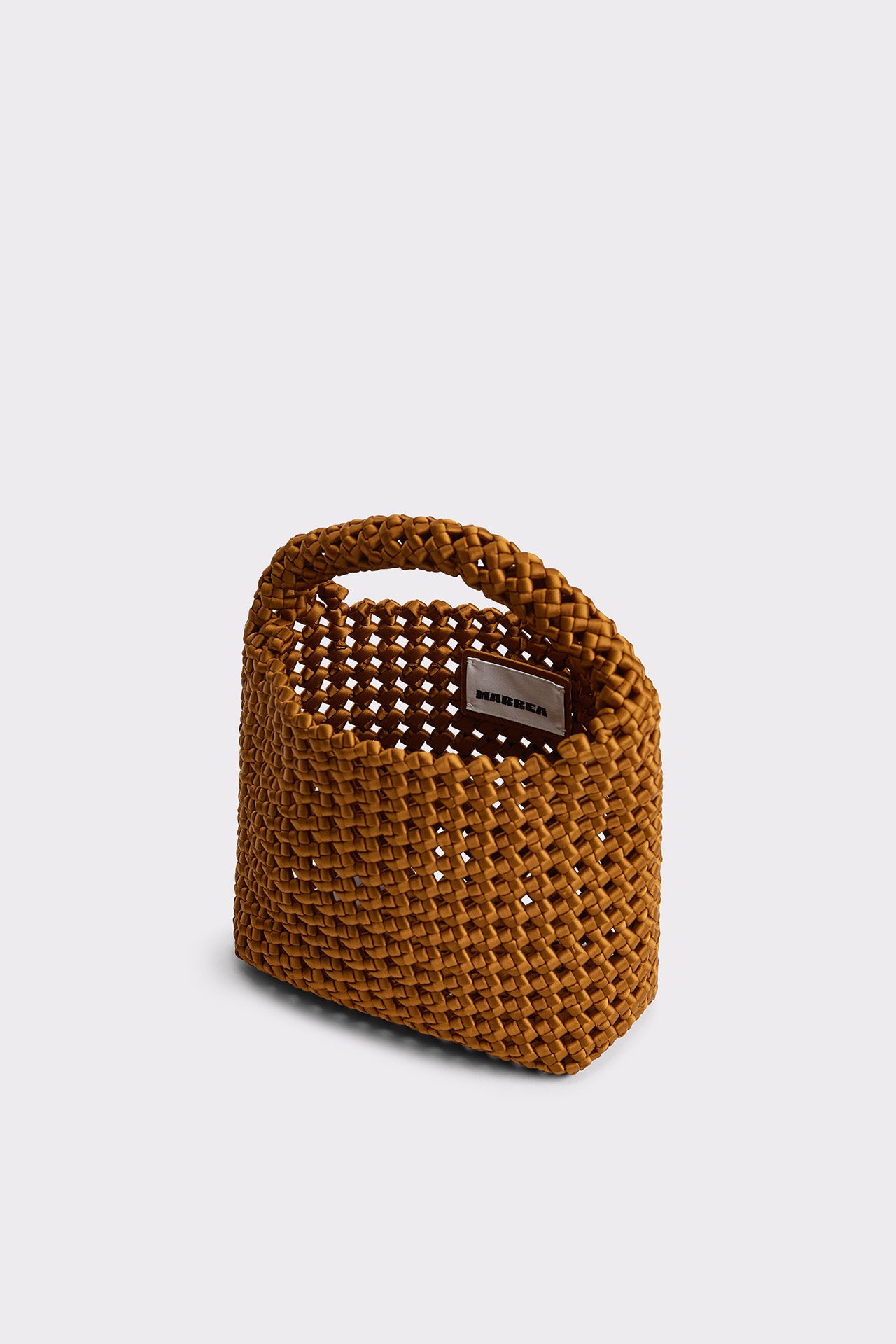 Marrea Basket Open Weave Affogato Satin