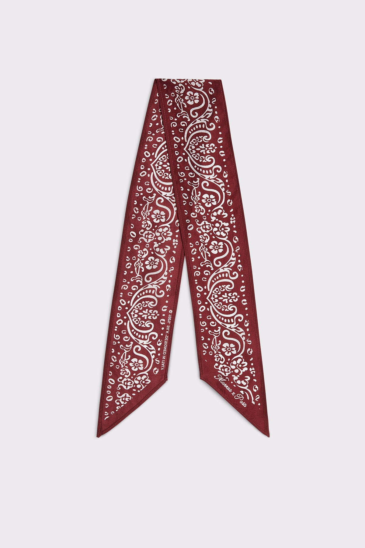 MARREA × POSA Twilly Scarf Amarena Kiss