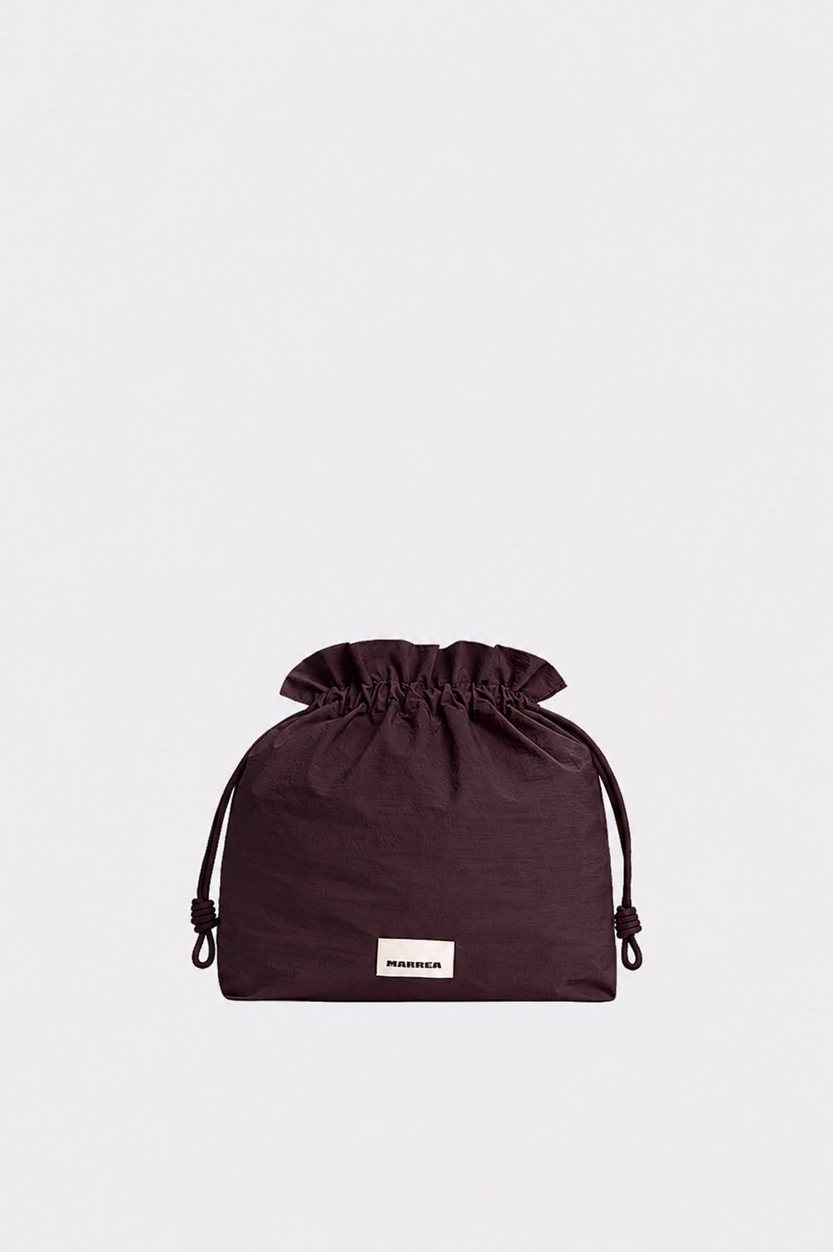 Marrea Pouch Aubergine Satin