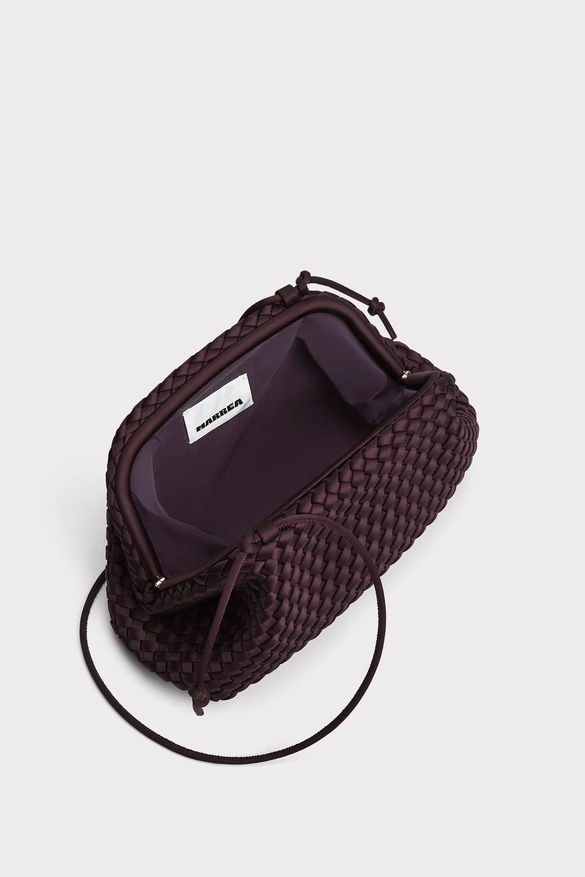 Marrea Pouch Aubergine Satin