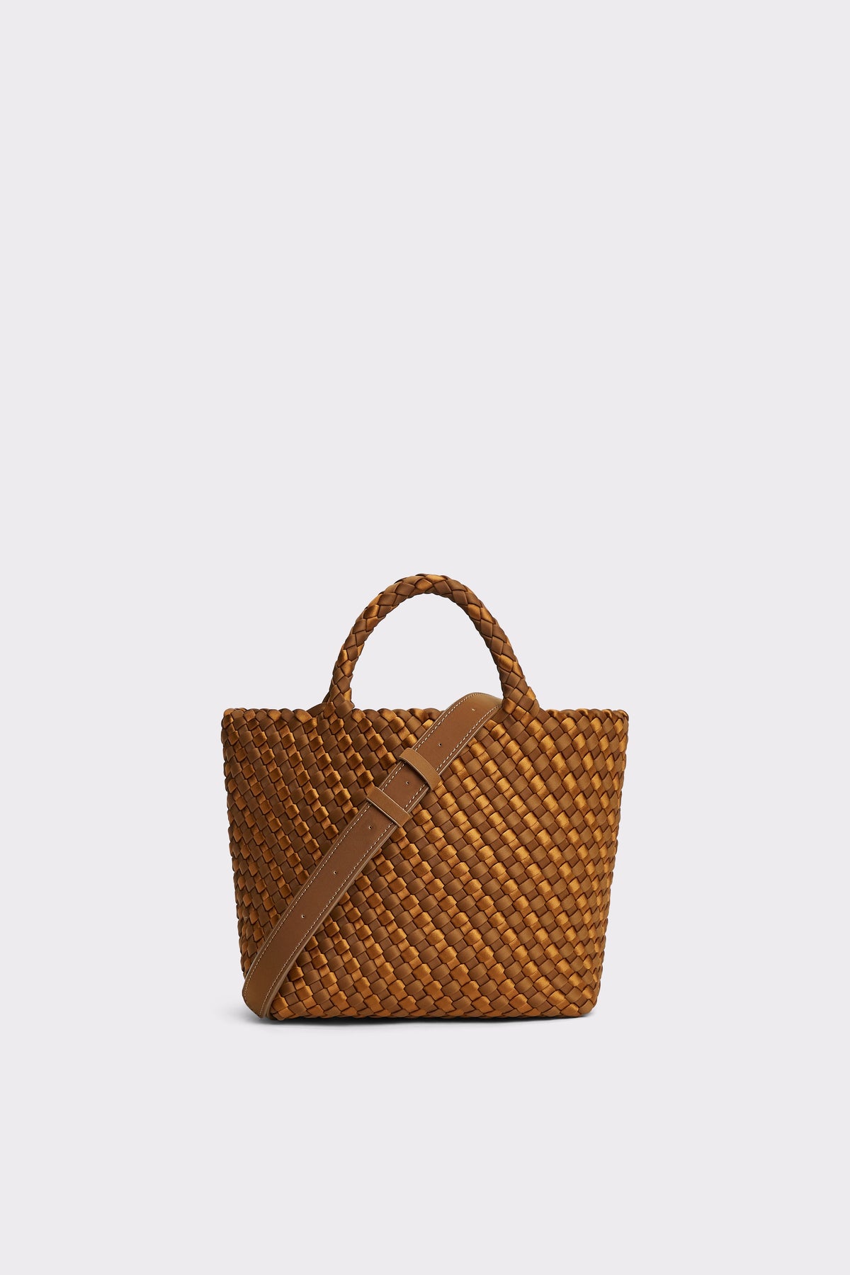Marrea Midi Caramel & Affogato Satin Stripe