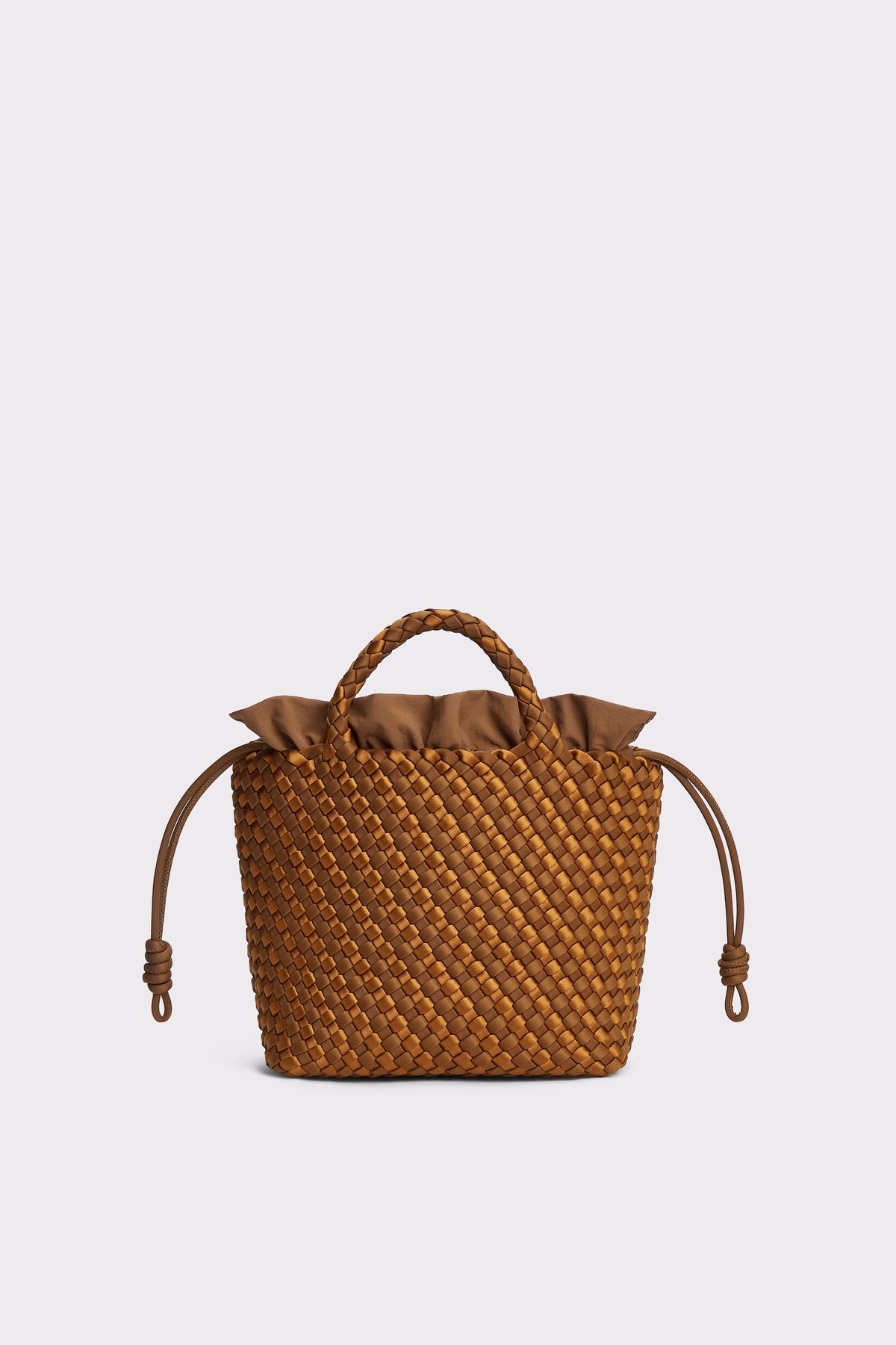Marrea Midi Caramel & Affogato Satin Stripe