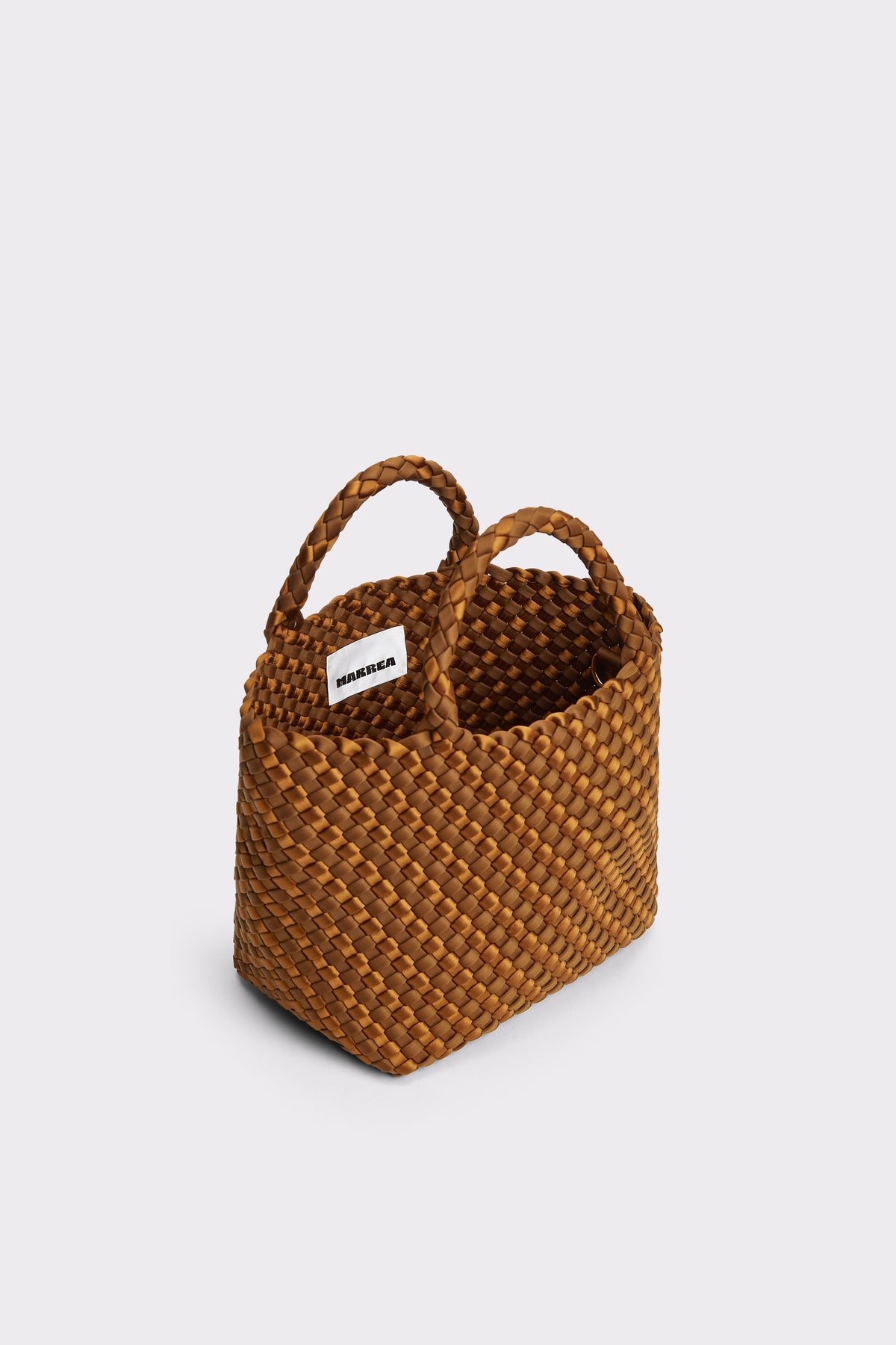 Marrea Midi Caramel & Affogato Satin Stripe