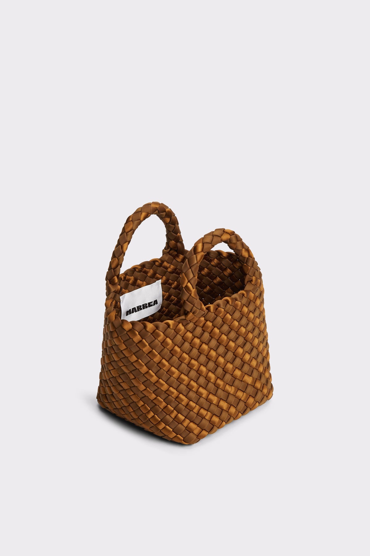 Marrea Mini Caramel & Affogato Satin Stripe