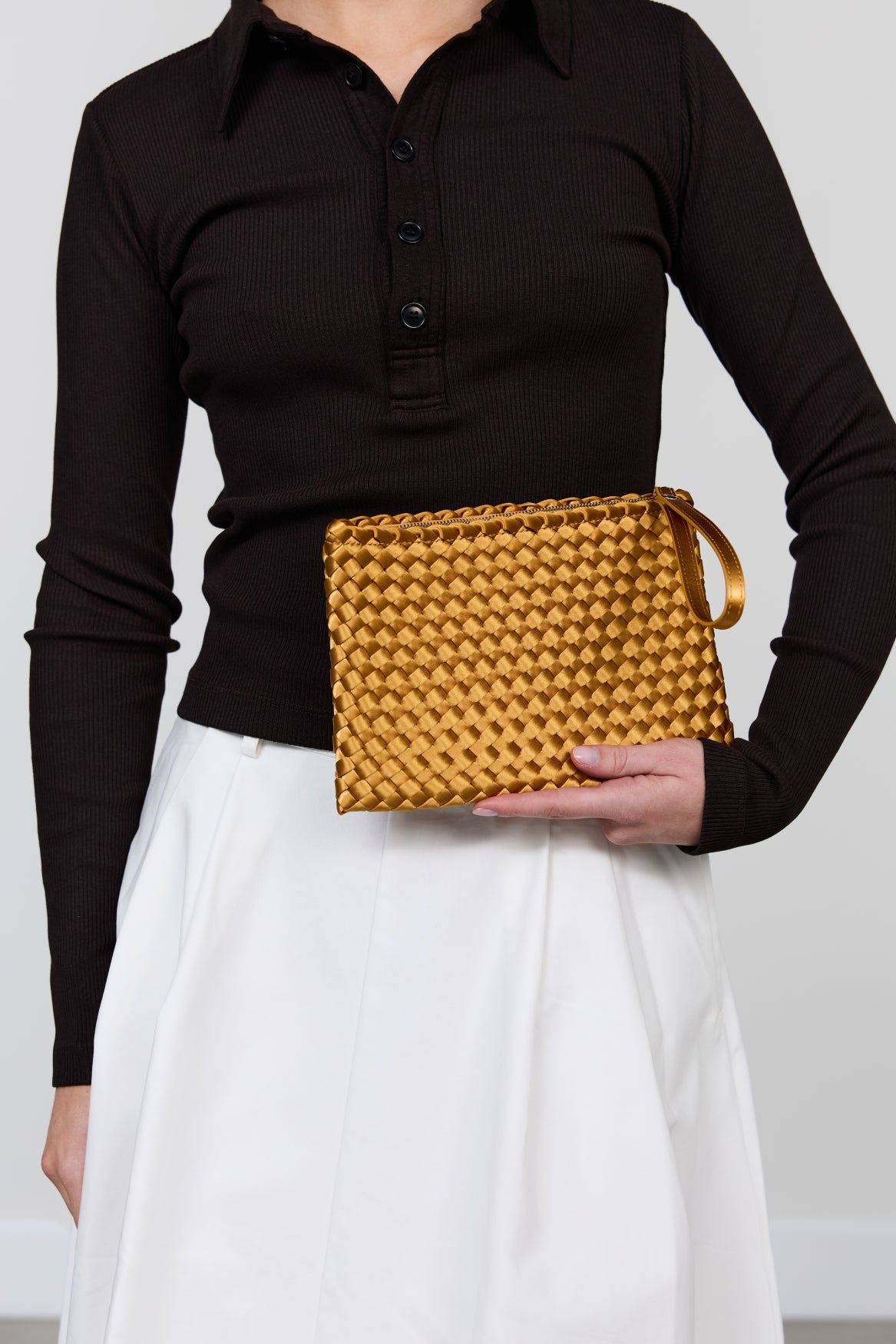 Marrea Clutch Golden Sun Satin