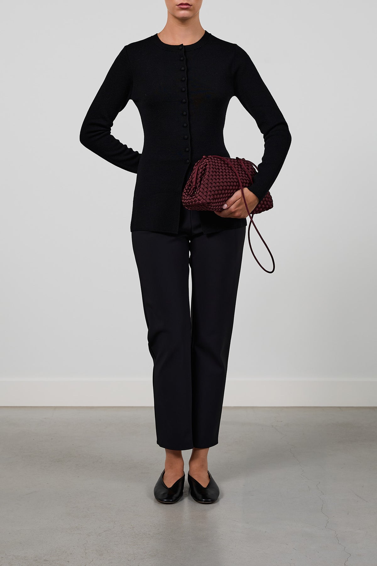 Marrea Pouch Inkberry Satin