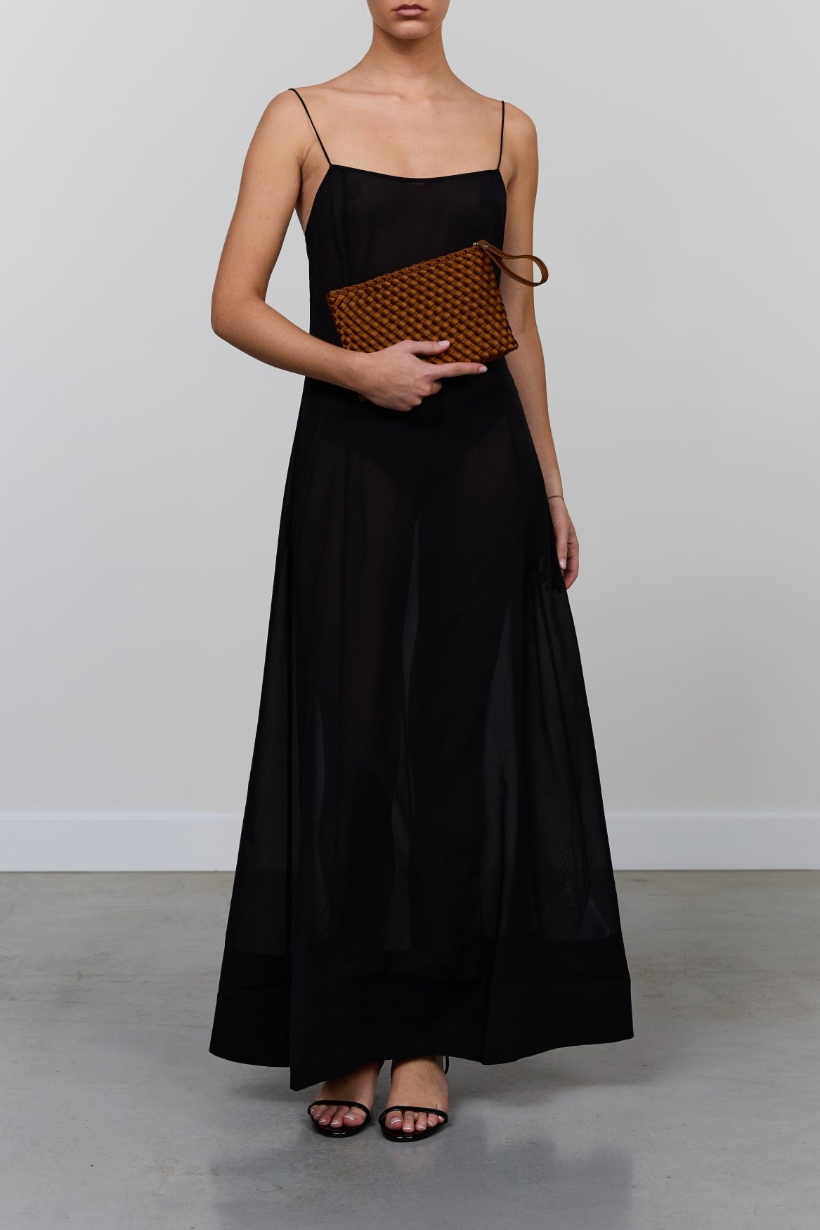 Marrea Clutch Affogato Satin