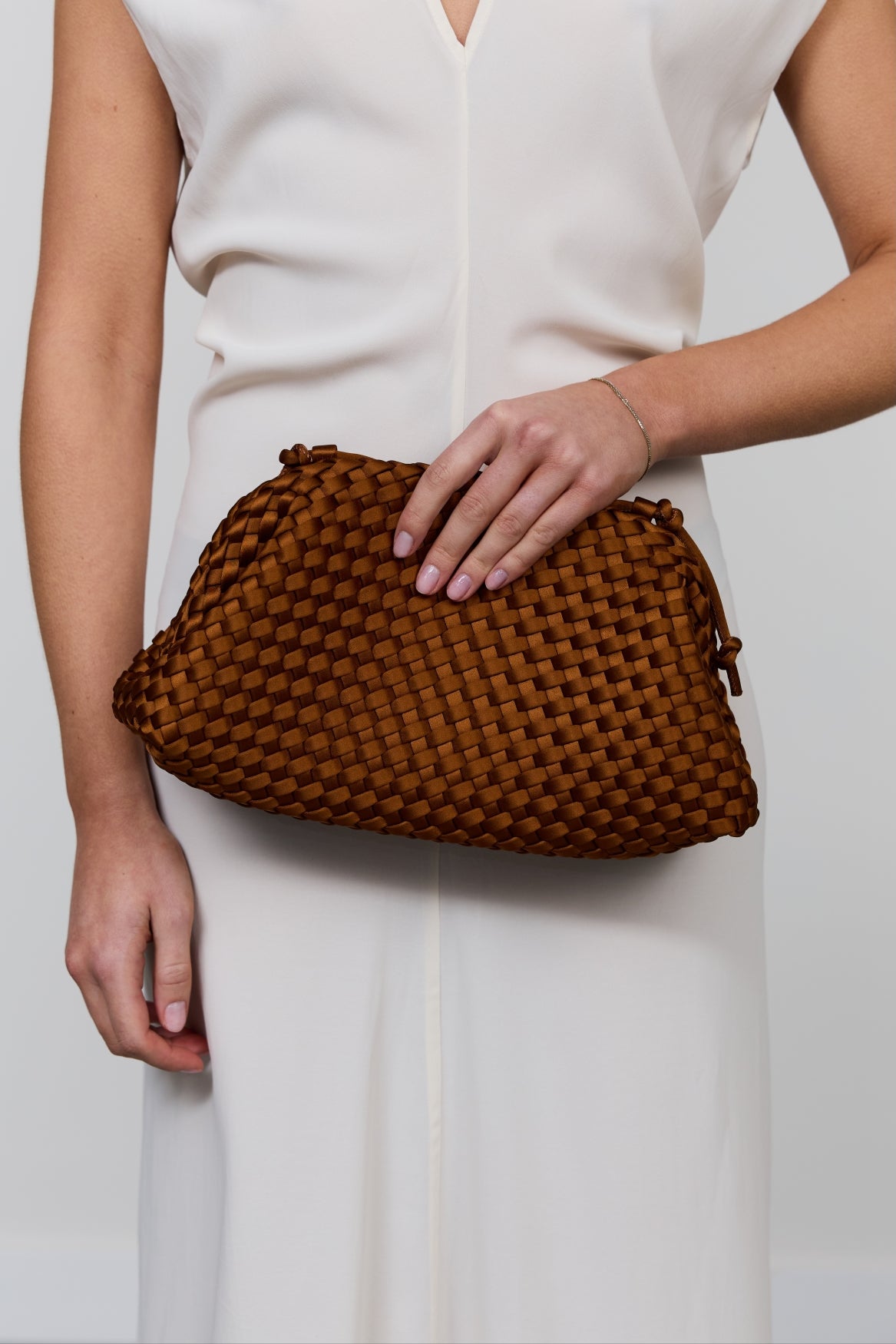 Marrea Pouch Affogato Satin