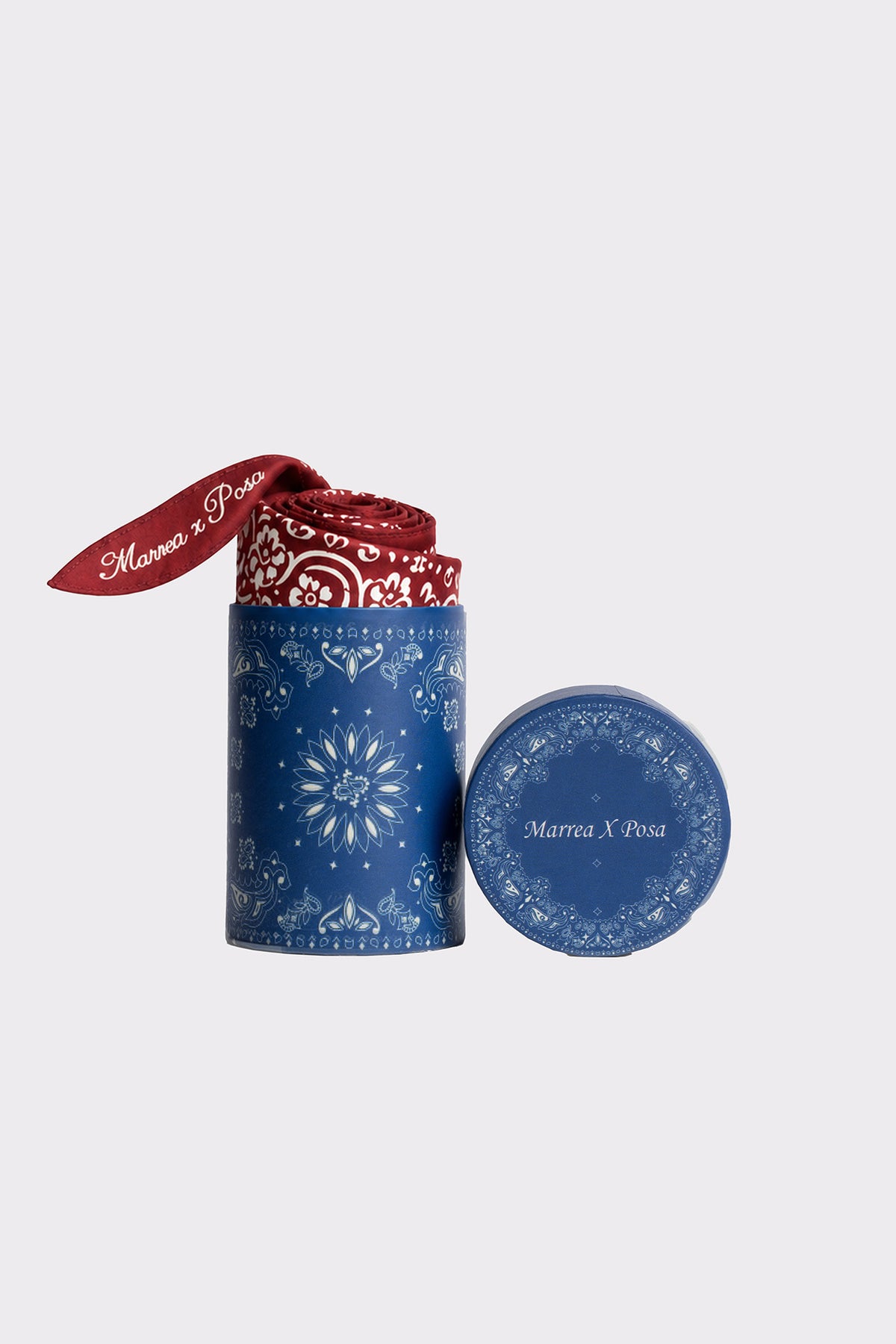 MARREA × POSA Twilly Scarf Amarena Kiss