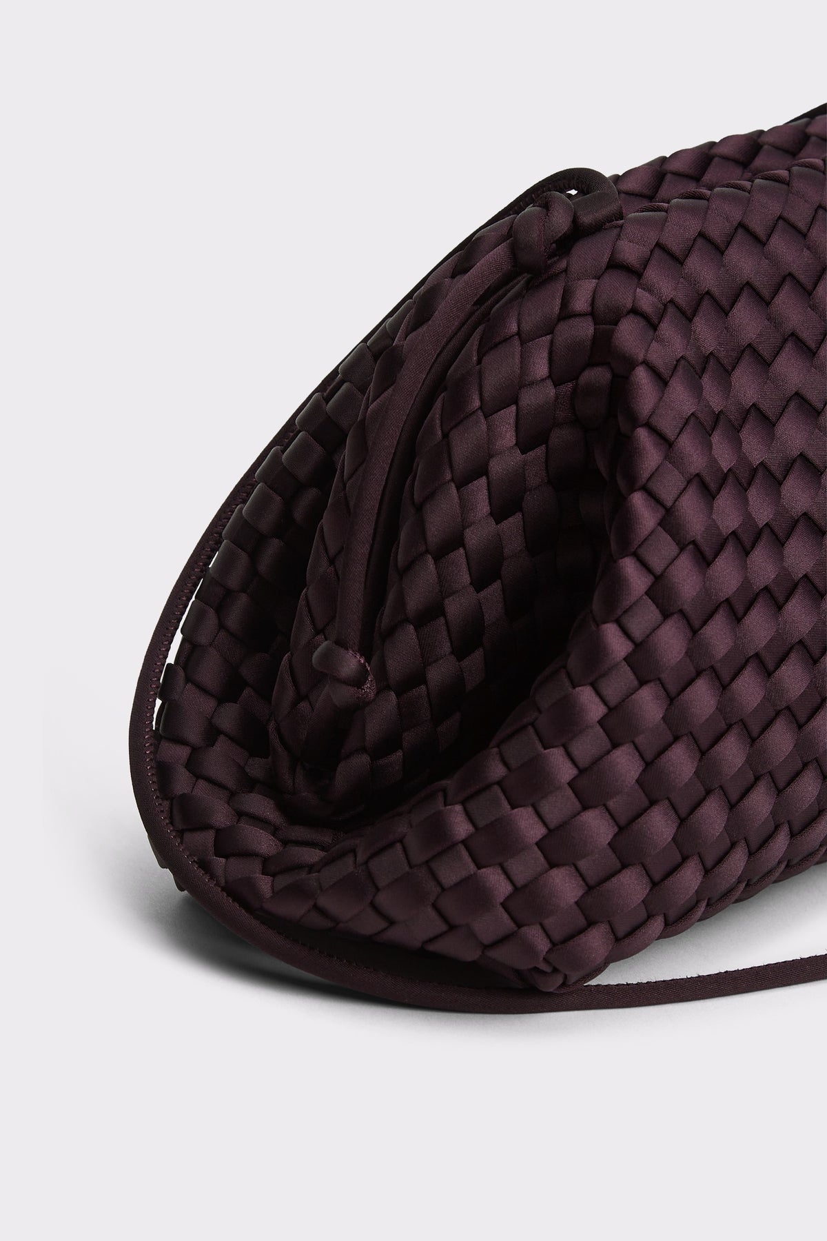 Marrea Pouch Aubergine Satin