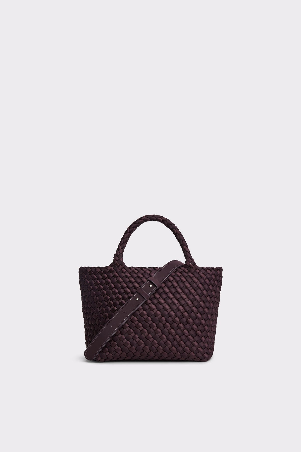Marrea Midi Aubergine Satin Stripe