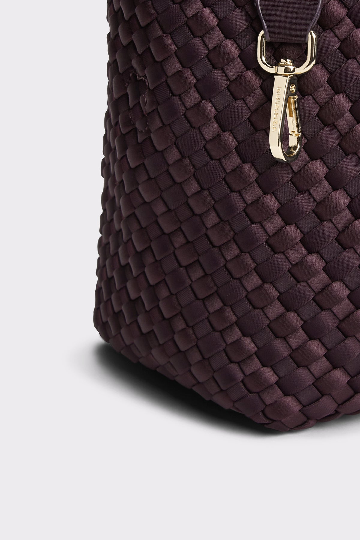 Marrea Midi Aubergine Satin Stripe