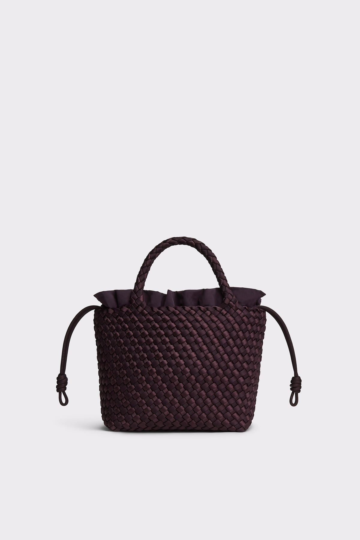 Marrea Midi Aubergine Satin Stripe