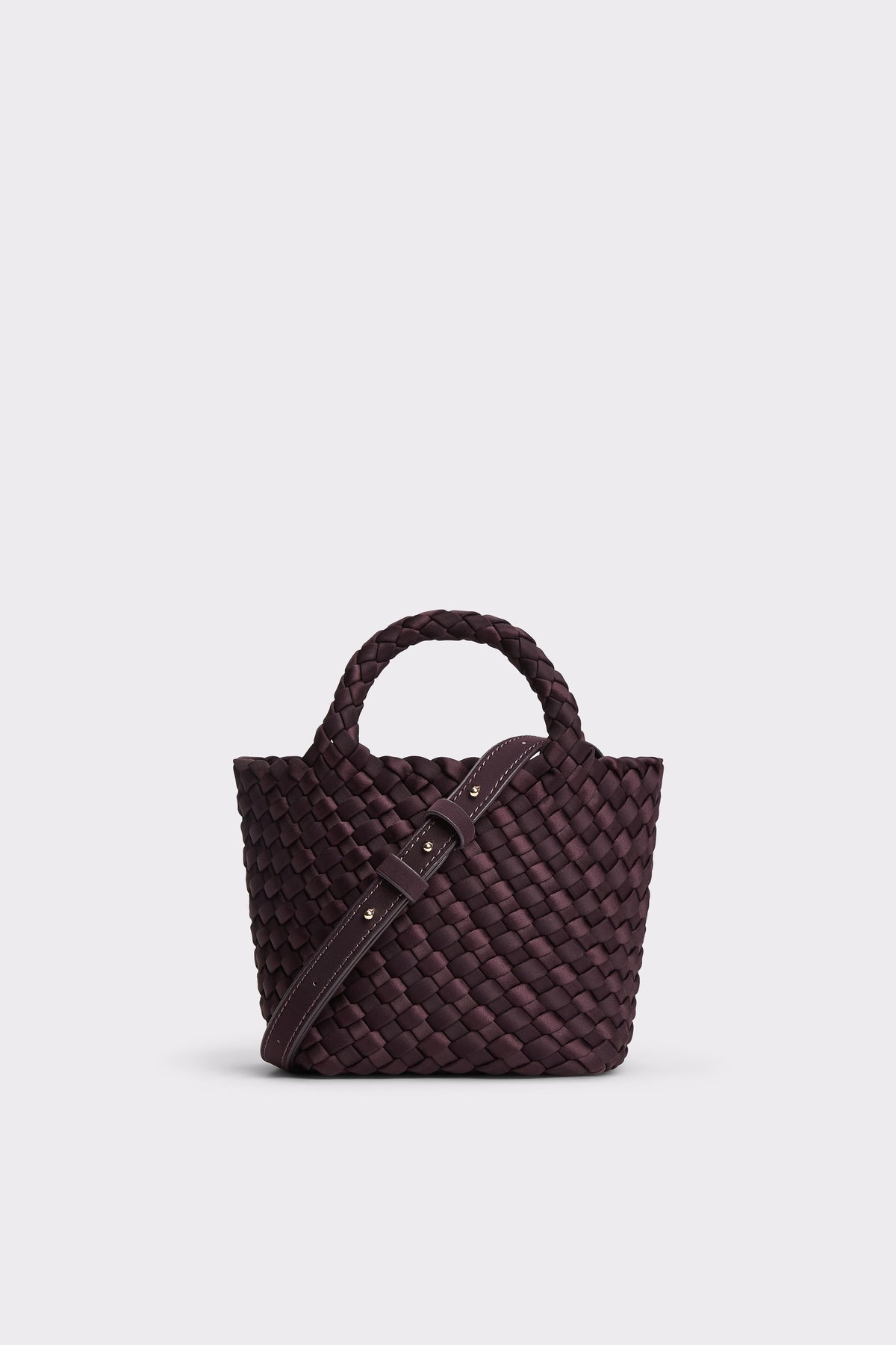 Marrea Mini Aubergine Satin Stripe