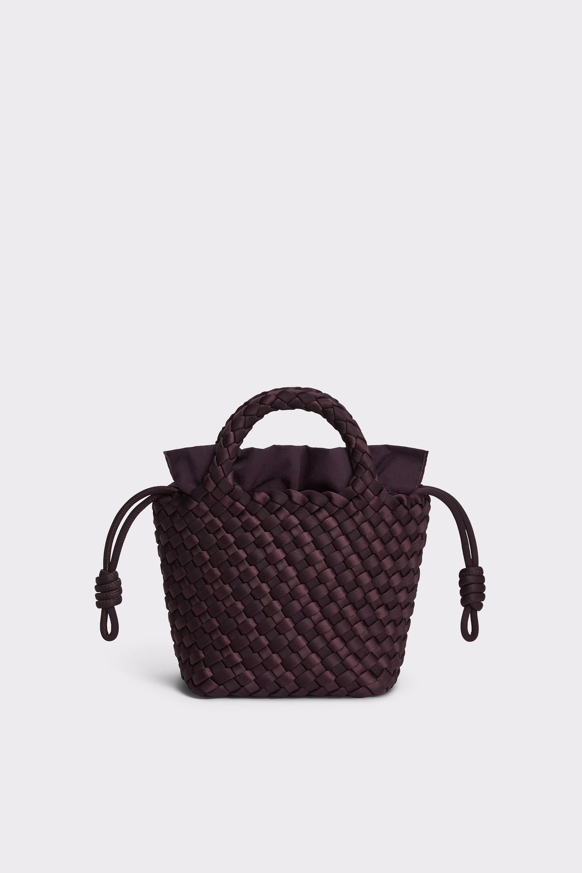 Marrea Mini Aubergine Satin Stripe