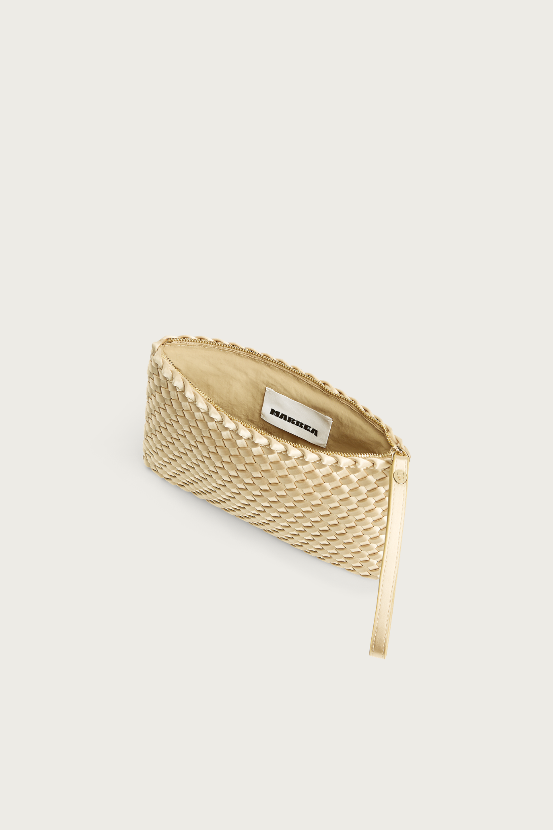 Marrea Clutch Champagne Satin Gold