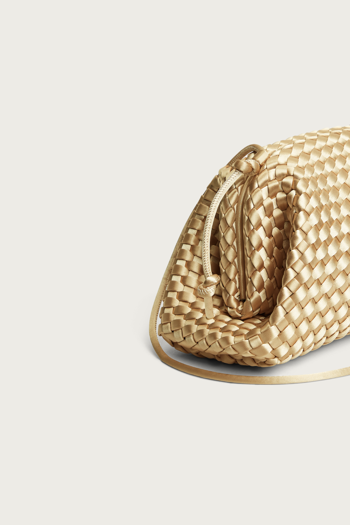 Marrea Pouch Champagne Satin Gold