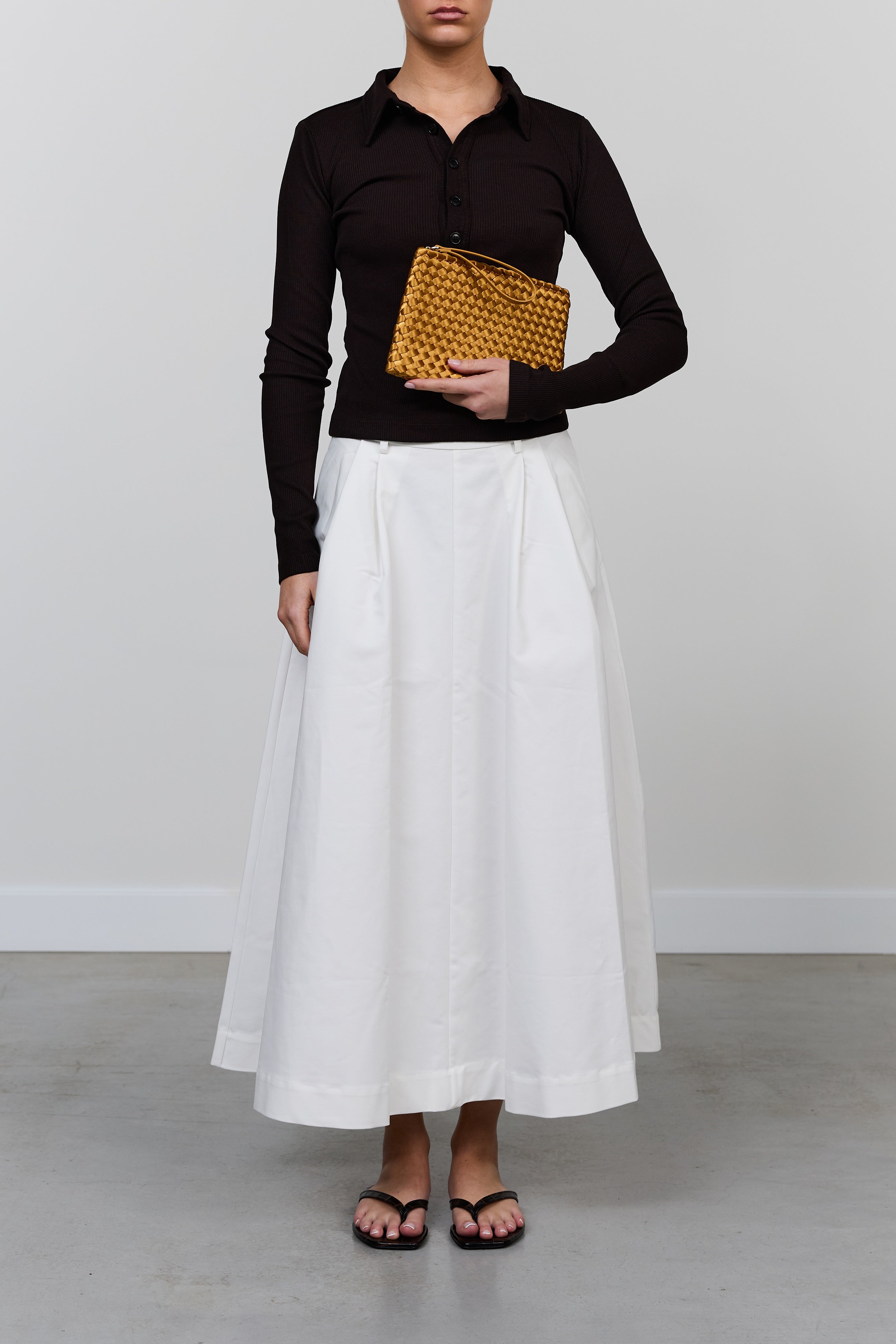 Marrea Clutch Golden Sun Satin